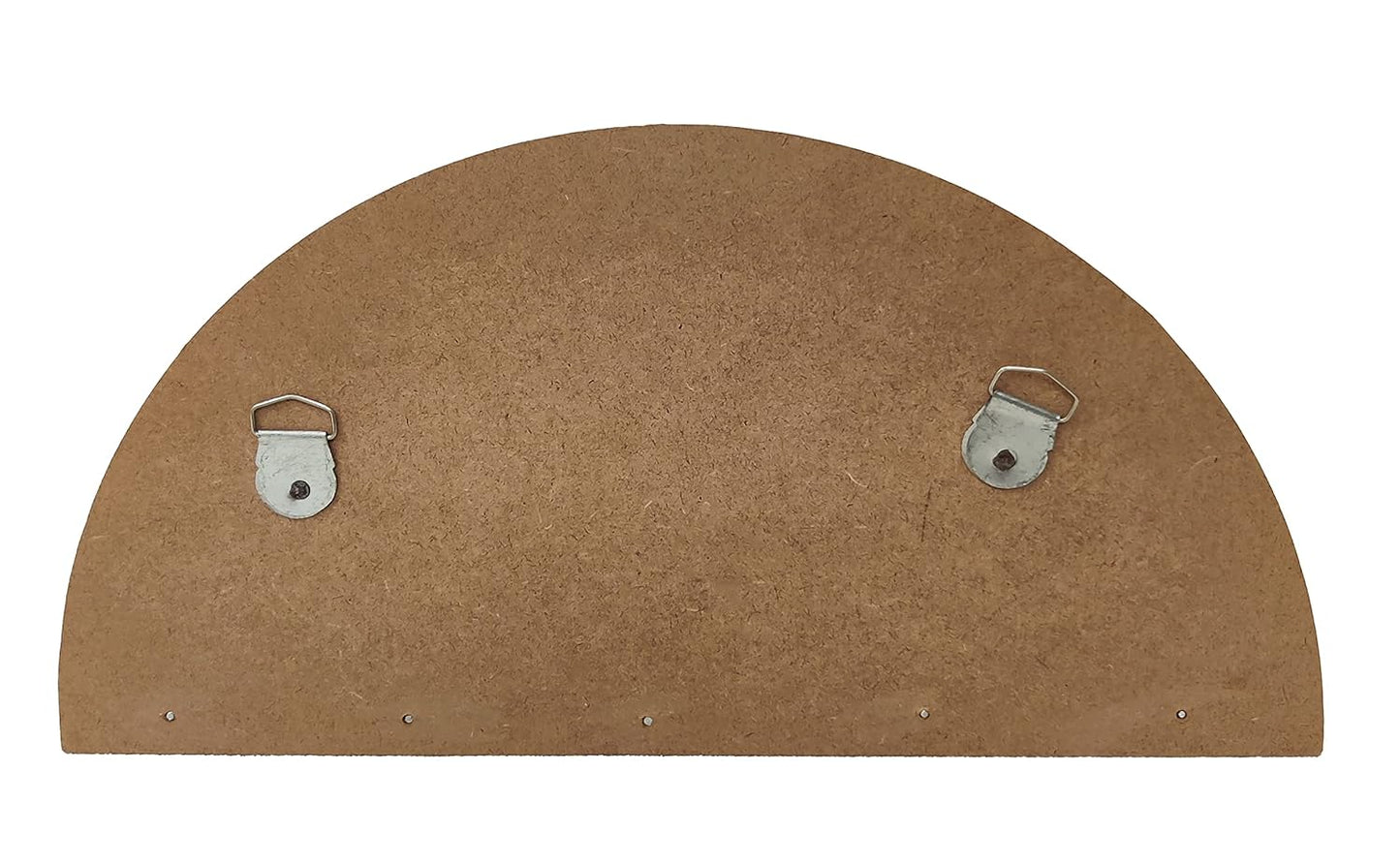 Pack of 2 DIY Wooden Key Holder Semi Circle & Horizontal Lining Design (KEY004)