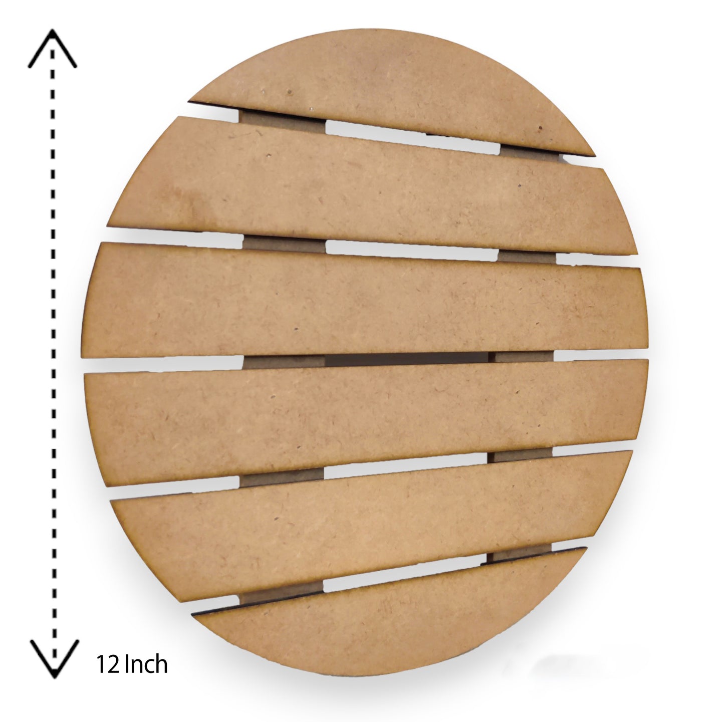 Solid MDF Round Name Plate 6 Row for Home Décor Wall Hanging Decorate with Resin Art & Craft (NAM006)