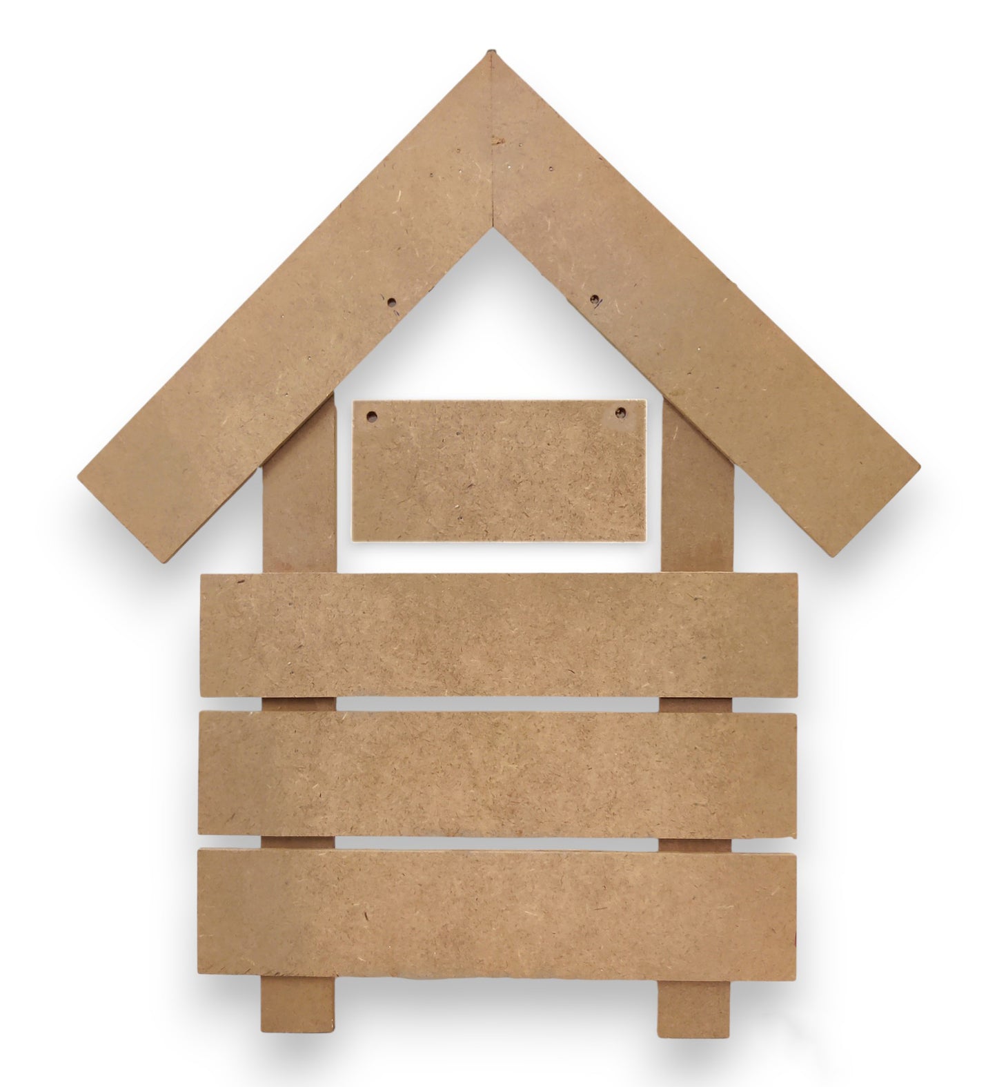 Decorative MDF 3 Row Hut Name Plate (NAM007)