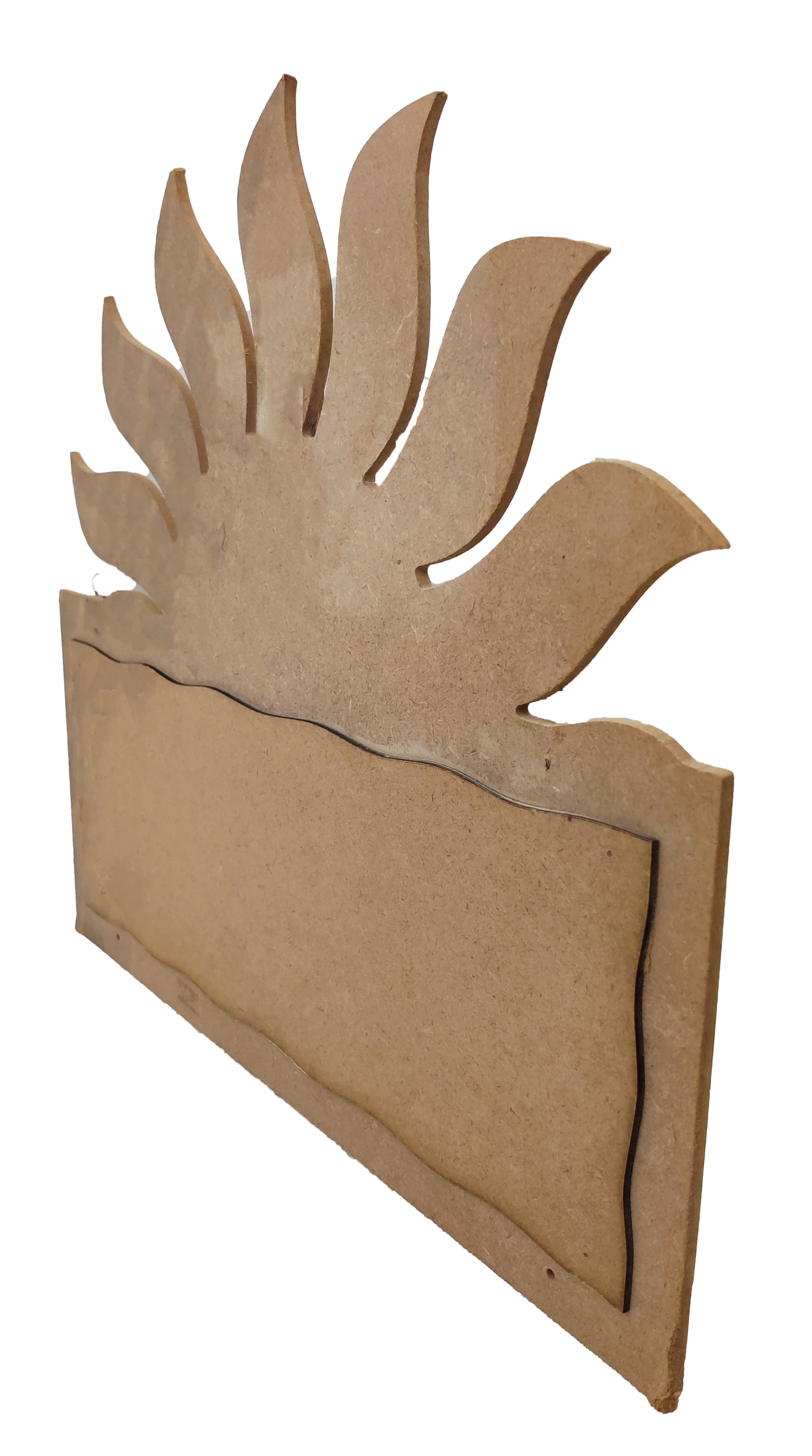Decorative MDF Suraj Rising Sun Name Plate (NAM010)