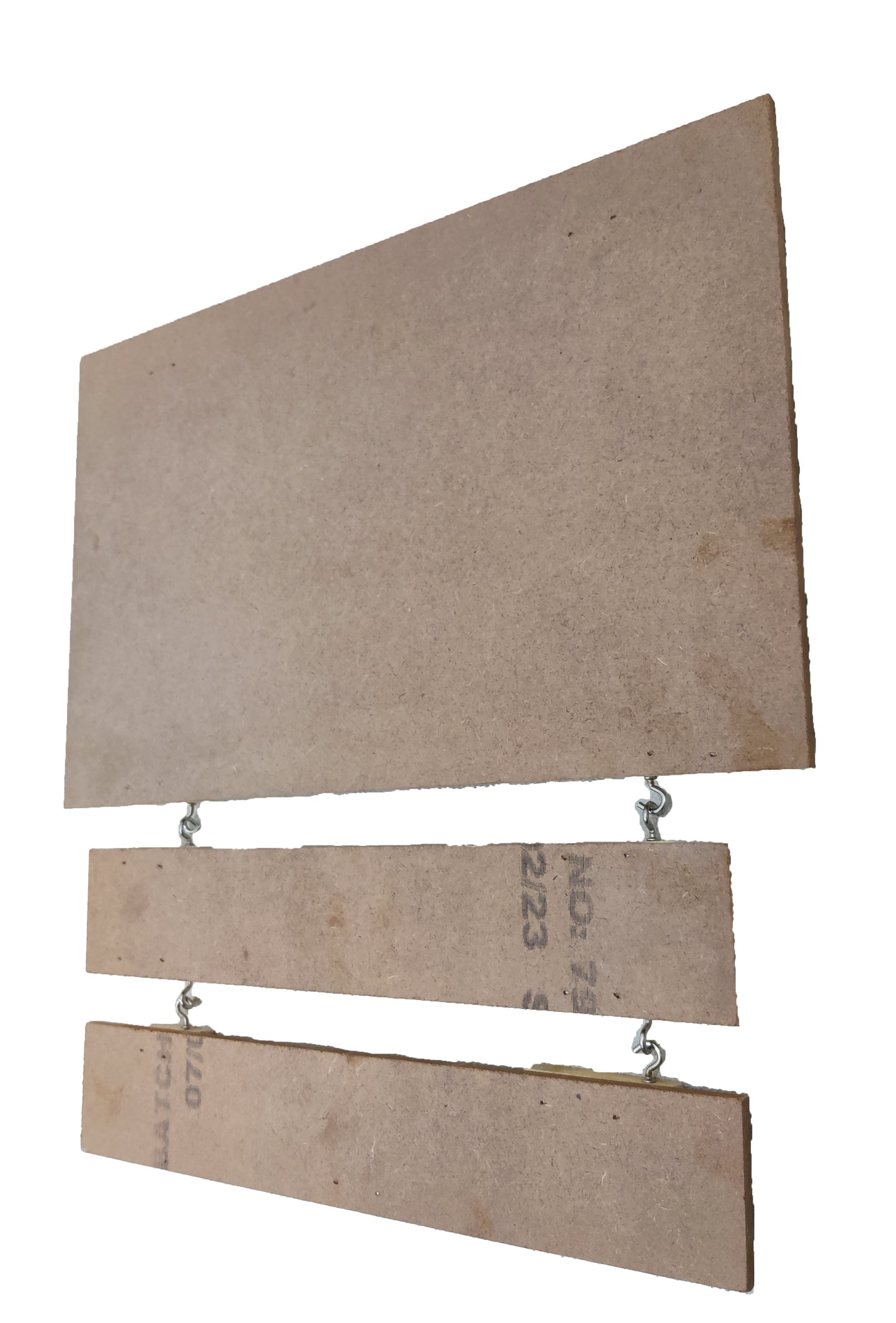 Decorative MDF Rectangle Name Plate with 2 Rows Hanging (NAM018)