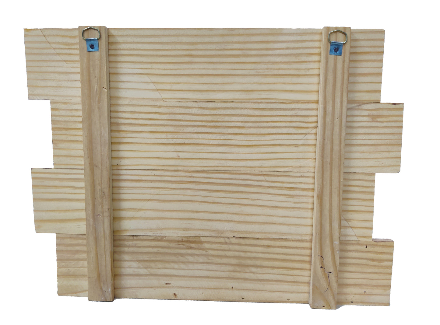 Decorative Pinewood Name Plate with Uneven Rows and Flower Planter Box (NAM028)