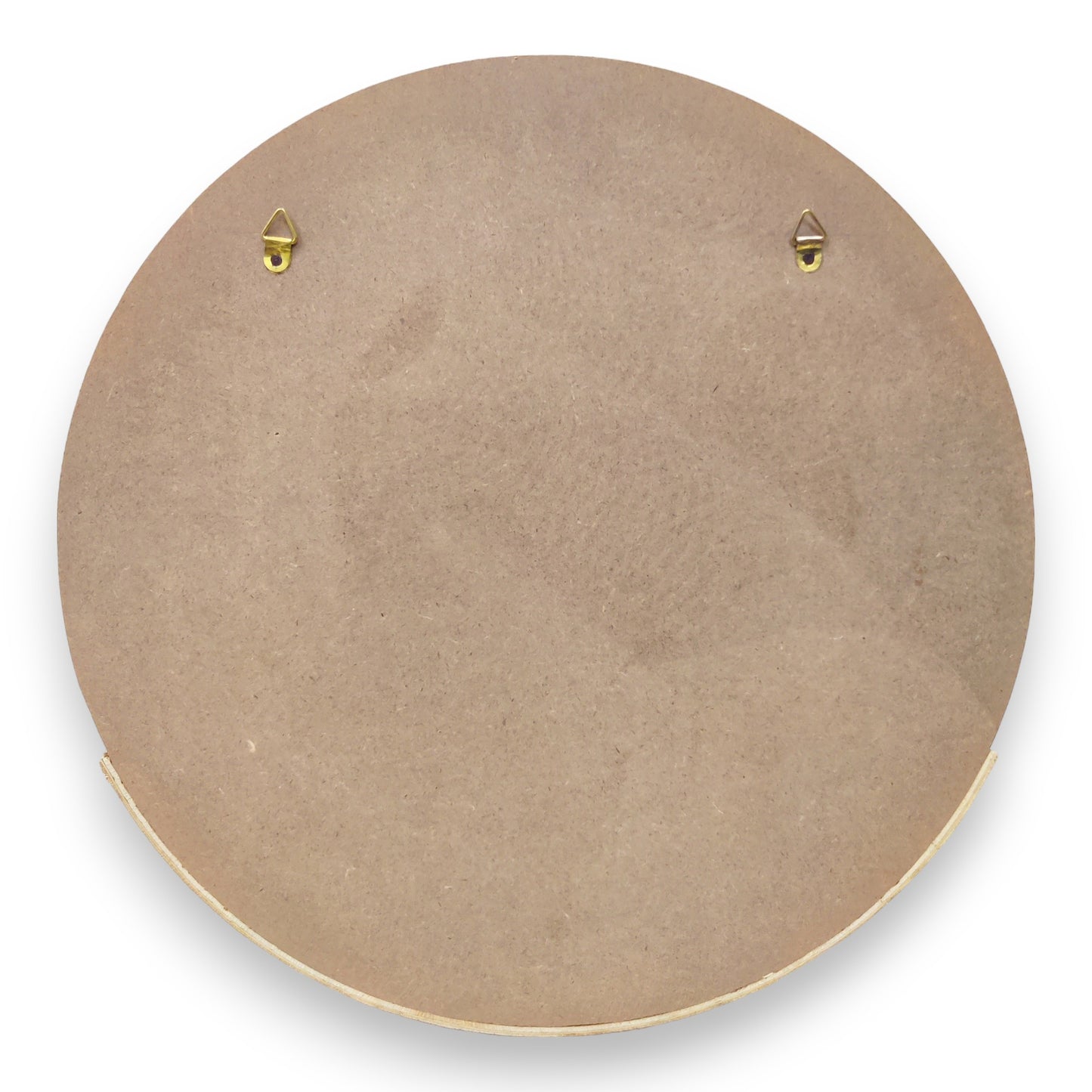 Decorative MDF Round Name Plate with Curved Flower Planter Box (NAM033)