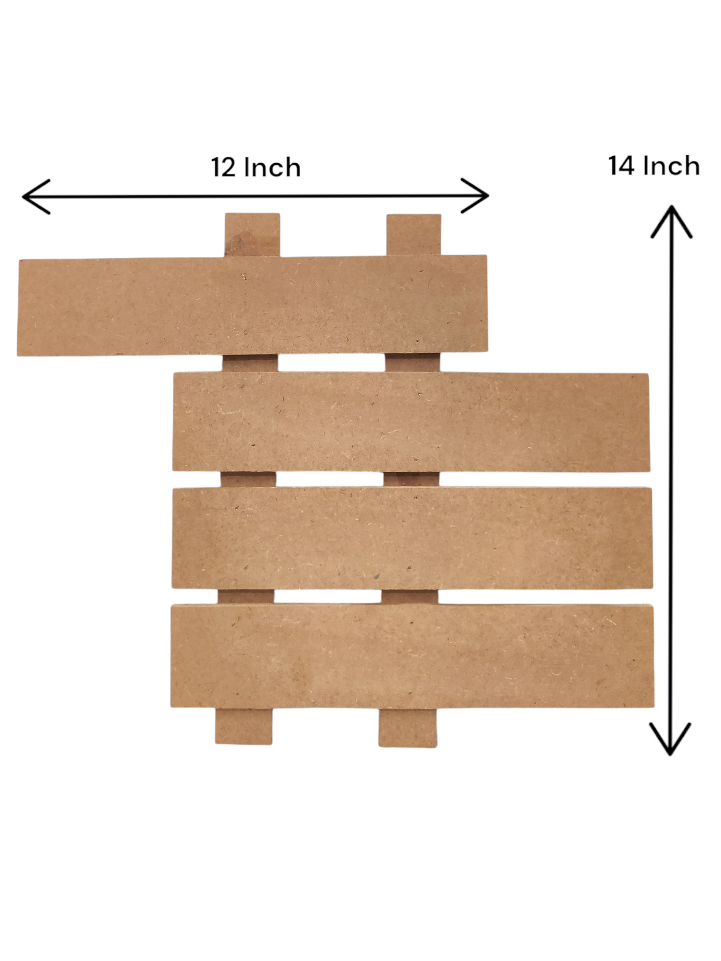 Decorative MDF 4 Row Name Plate Uneven (NAM035)