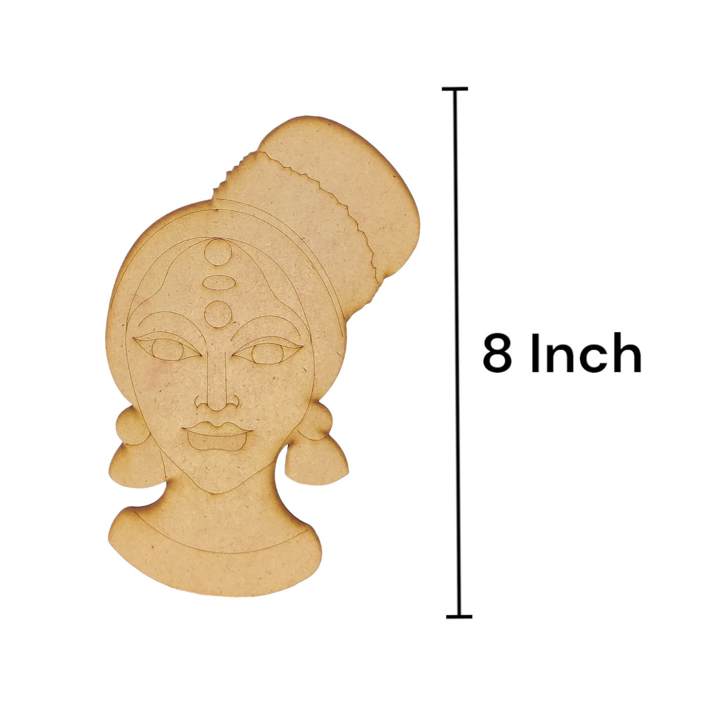 (Pack of 2) DIY Decorative MDF Pre Marked Cutout Bases Traditional Western Modern Woman Girl Pre Marked Design 2 For Wall Hanging Decoration, Art & Craft (WAB12013)