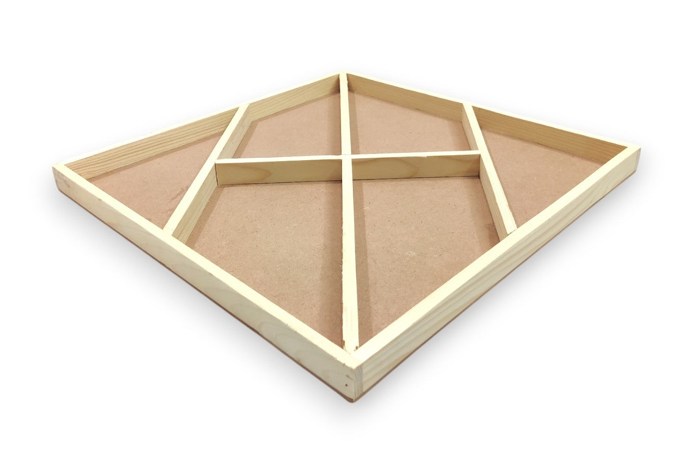 DIY Pinewood Packing Tray with Partitions (TR014)