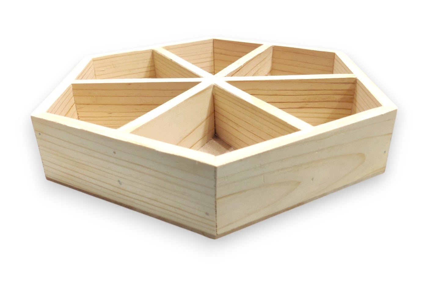 DIY Pinewood Hexagon Tray for Packing & Serving (TR015)