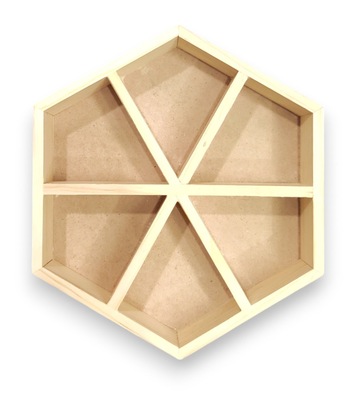DIY Pinewood Hexagon Tray for Packing & Serving (TR015)