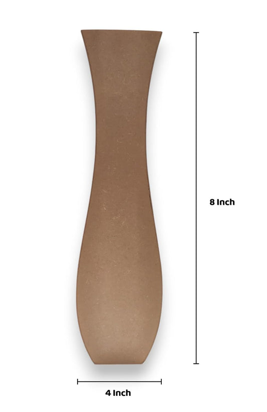 DIY Decorative Wooden Artificial Flower Vase (VAS003) (8 Inch)