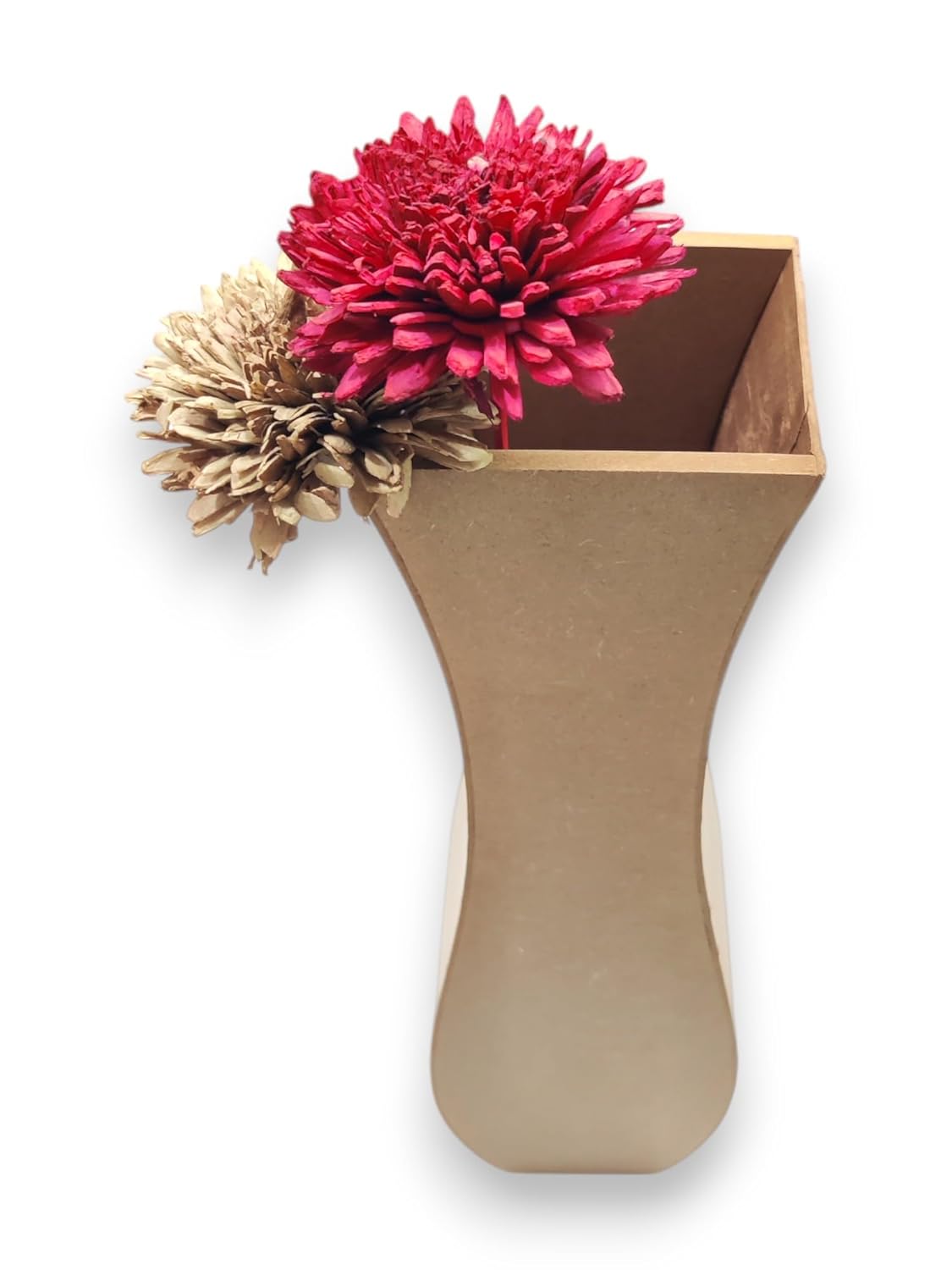 SET OF 3 DIY Decorative Wooden Artificial Flower Vase (VAS004)
