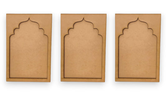 Set of 3 Jharokha Photo Frame (Design 1 JHK001)