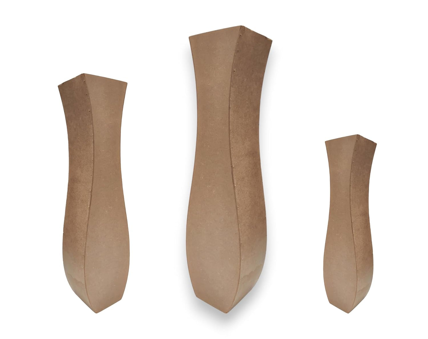 SET OF 3 DIY Decorative Wooden Artificial Flower Vase (VAS004)