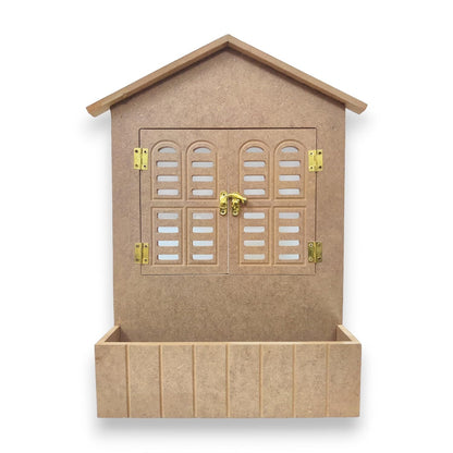 Big Hut Jharokha with Artificial Flower Planter (JHK007)