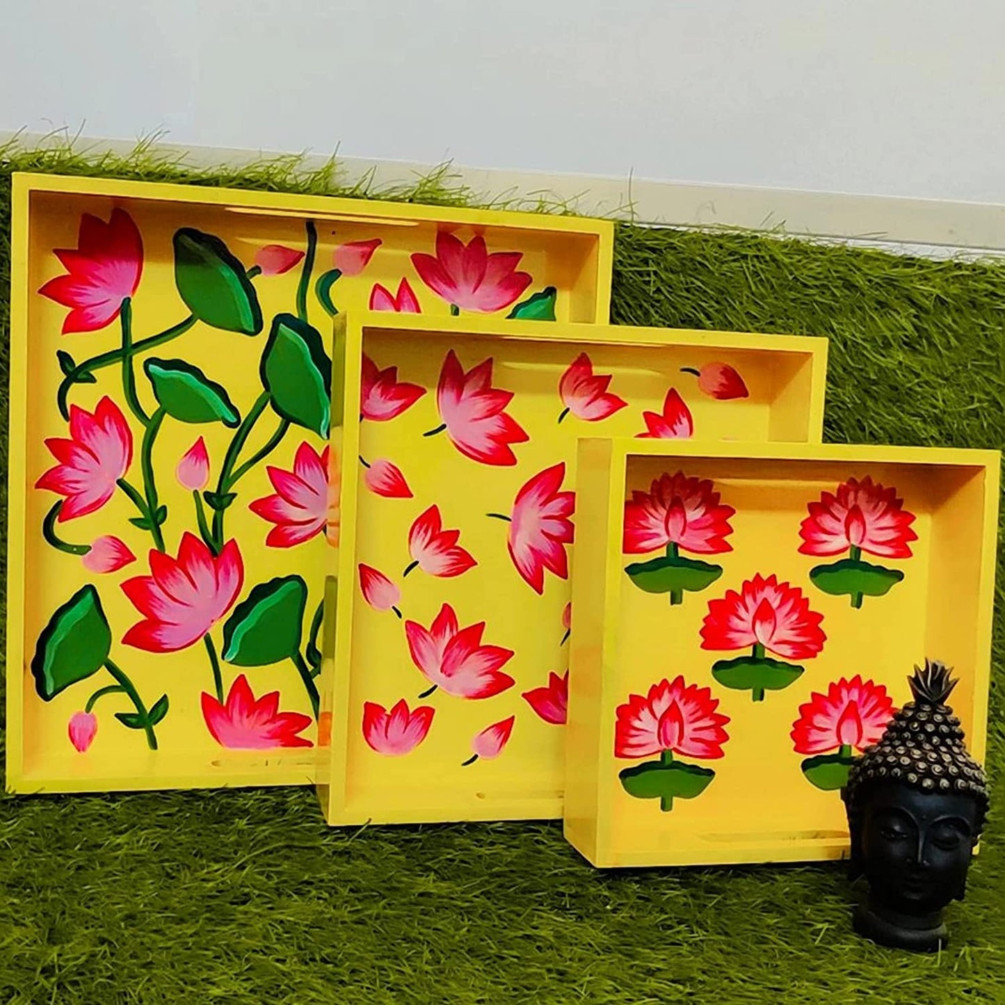 Set of 3 DIY Square Serving Tray Set (TR002)