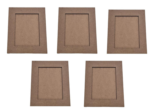 Set of 5 RIA Studio DIY Single MDF Photo Frame (FRM003)