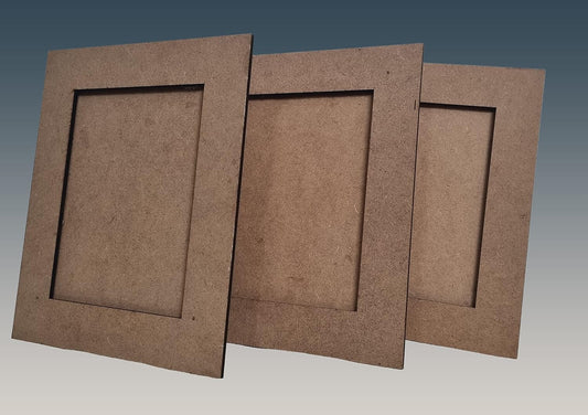 Set of 3 RIA Studio DIY Single MDF Photo Frame (FRM002)