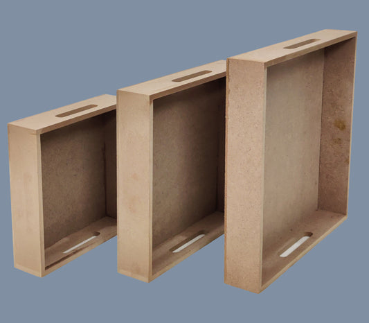 Set of 3 DIY Square Serving Tray Set (TR002)