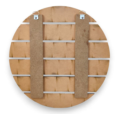 Solid MDF Round Name Plate 6 Row for Home Décor Wall Hanging Decorate with Resin Art & Craft (NAM006)