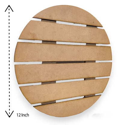 Solid MDF Round Name Plate 6 Row for Home Décor Wall Hanging Decorate with Resin Art & Craft (NAM006)