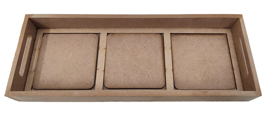 DIY Serving Tray with Tea Coasters (TR004)