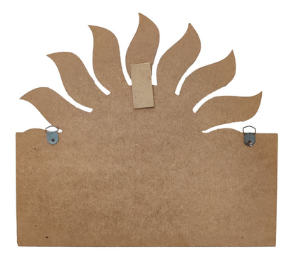 Decorative MDF Suraj Rising Sun Name Plate (NAM010)