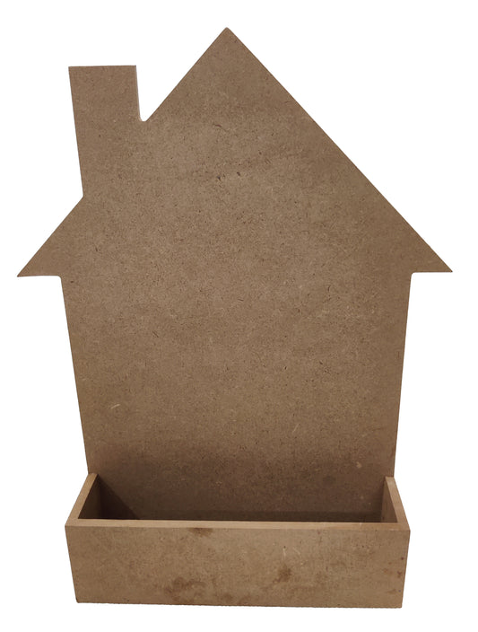 Decorative MDF Hut Name Plate with Planter Box (NAM011)
