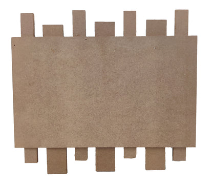 Decorative MDF Name Plate with Multiple Strips (NAM015)