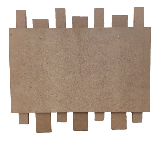 Decorative MDF Name Plate with Multiple Strips (NAM015)