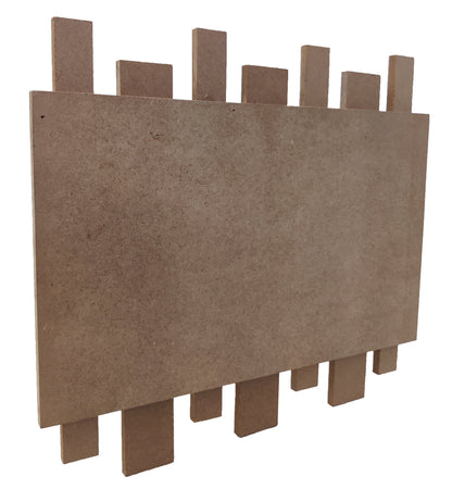 Decorative MDF Name Plate with Multiple Strips (NAM015)