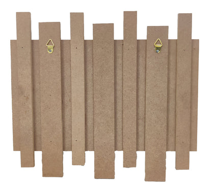 Decorative MDF Name Plate with Multiple Strips (NAM015)