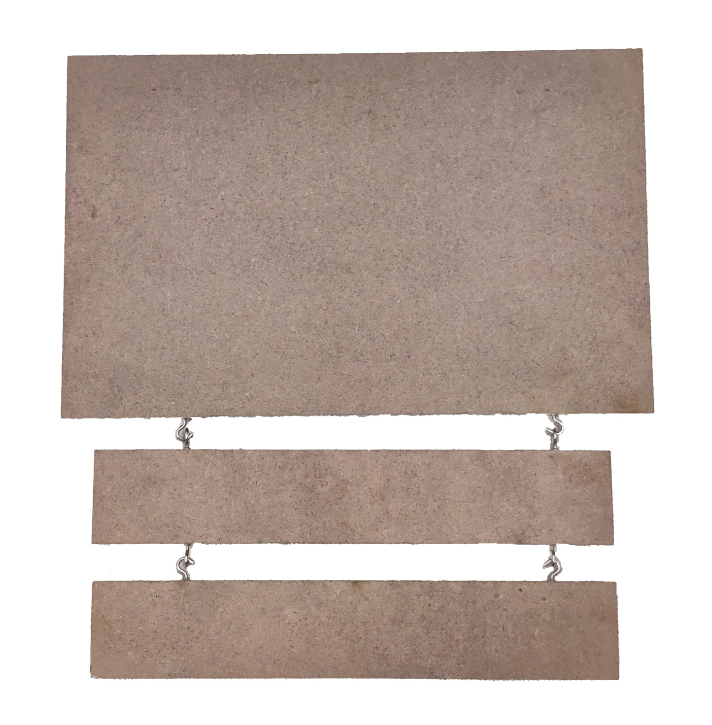 Decorative MDF Rectangle Name Plate with 2 Rows Hanging (NAM018)