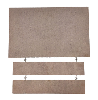 Decorative MDF Rectangle Name Plate with 2 Rows Hanging (NAM018)