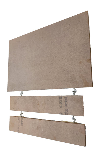 Decorative MDF Rectangle Name Plate with 2 Rows Hanging (NAM018)