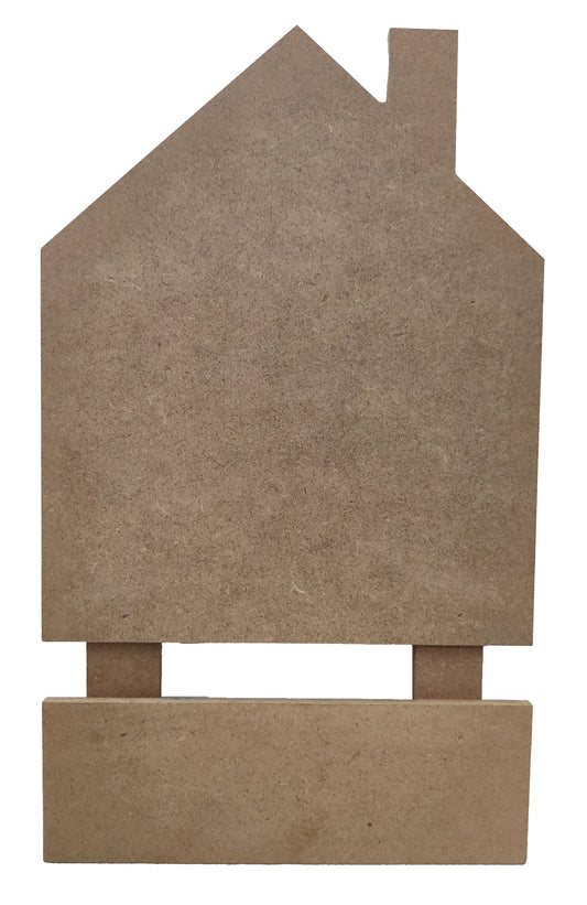 Decorative MDF Hut Name Plate with 1 Row Attached (NAM021)