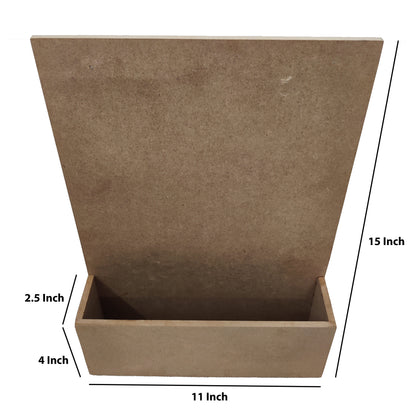 Decorative MDF Solid Name Plate with Flower Planter Box (NAM023)