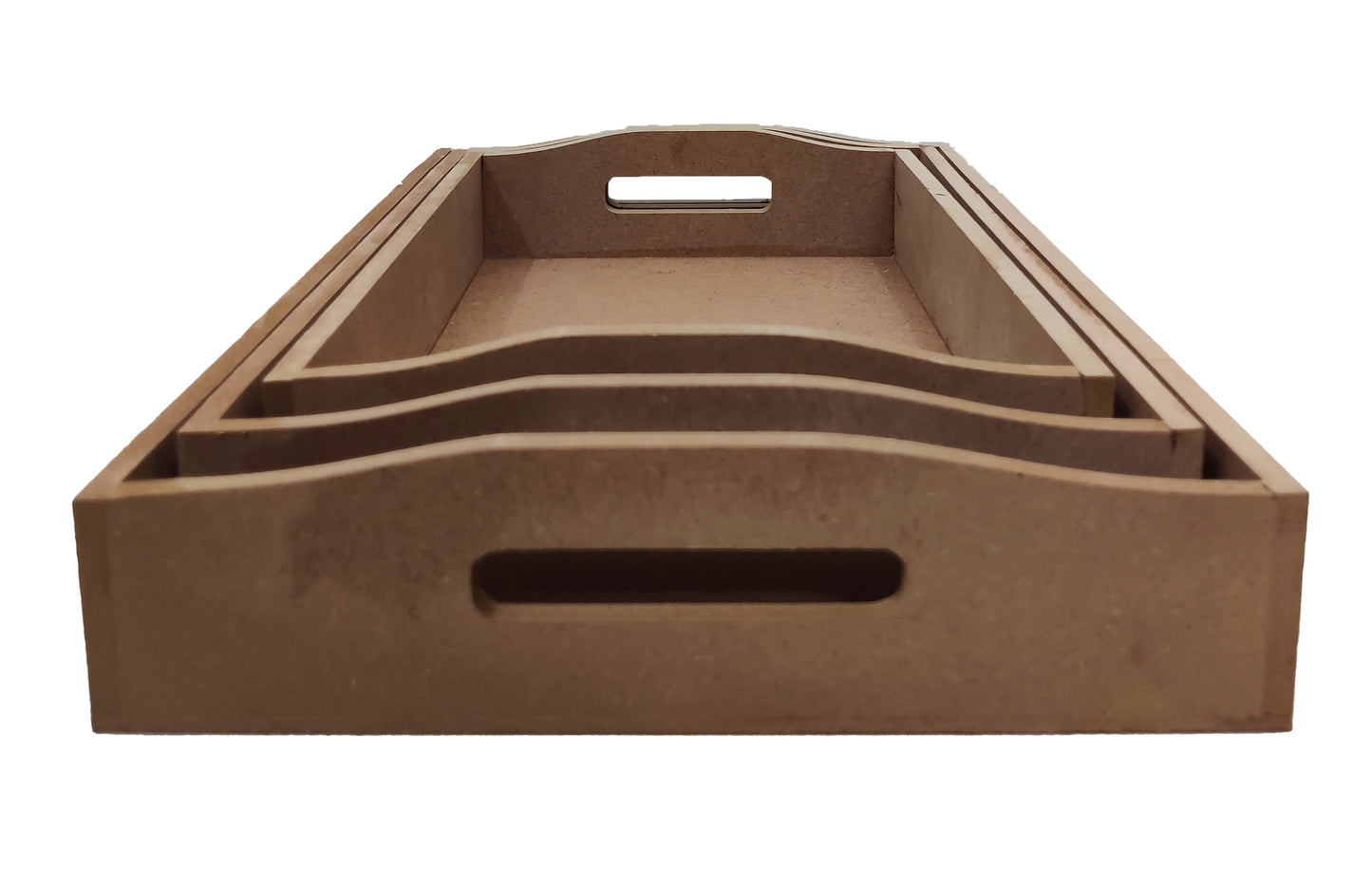 Set of 3 DIY Rectangle Trays with Handle (TR006)