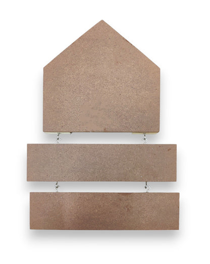 Decorative MDF Hut Name Plate with 2 Hanging Rows (NAM017)