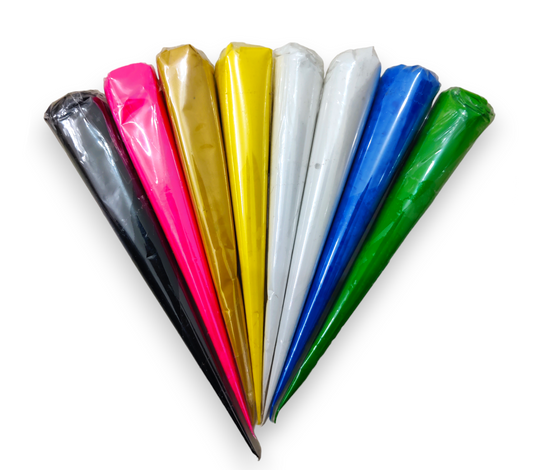 (Pack of 8) Colorful Ceramic Cones for Lippan Art & Craft and Decorative Purposes