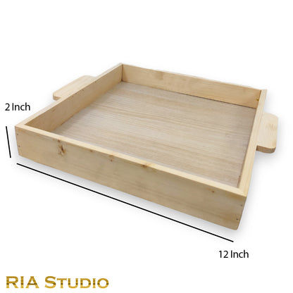 DIY Laminated Pinewood Square Tray (TR013)