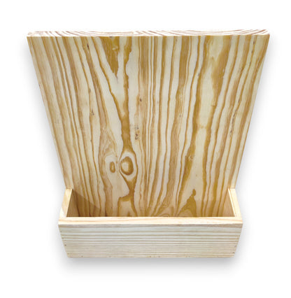 Decorative Pinewood Solid Name Plate with Flower Planter Box (NAM022)
