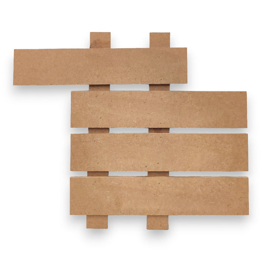 Decorative MDF 4 Row Name Plate Uneven (NAM035)
