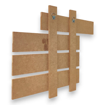 Decorative MDF 4 Row Name Plate Uneven (NAM035)