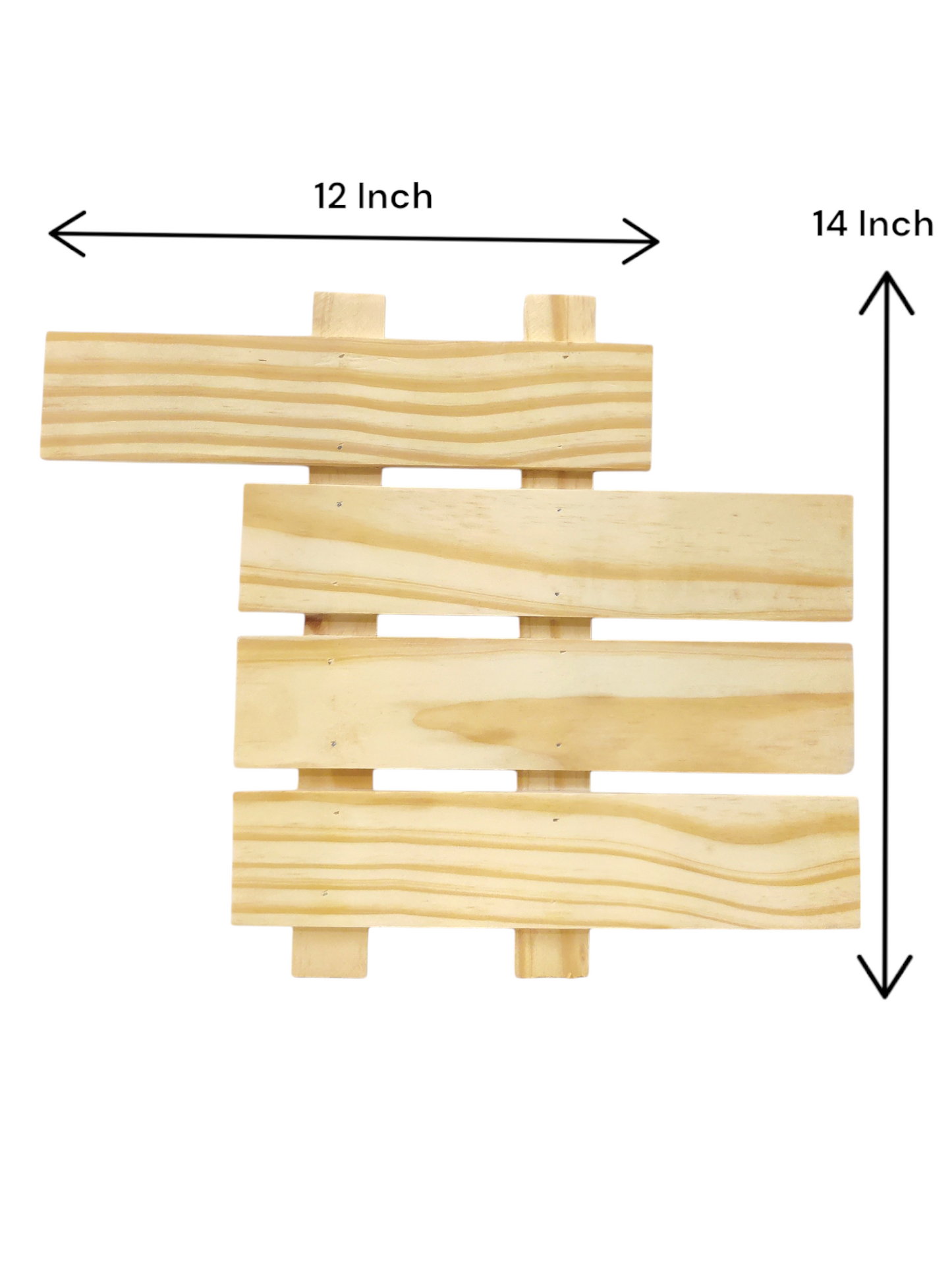 Decorative Pinewood 4 Row Name Plate Uneven (NAM002)