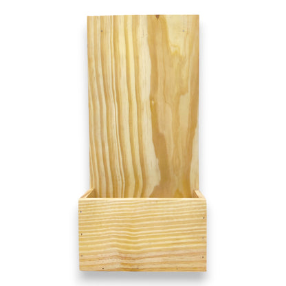 Decorative Pinewood Name Plate with Planter / Envelope Holder (NAM003)