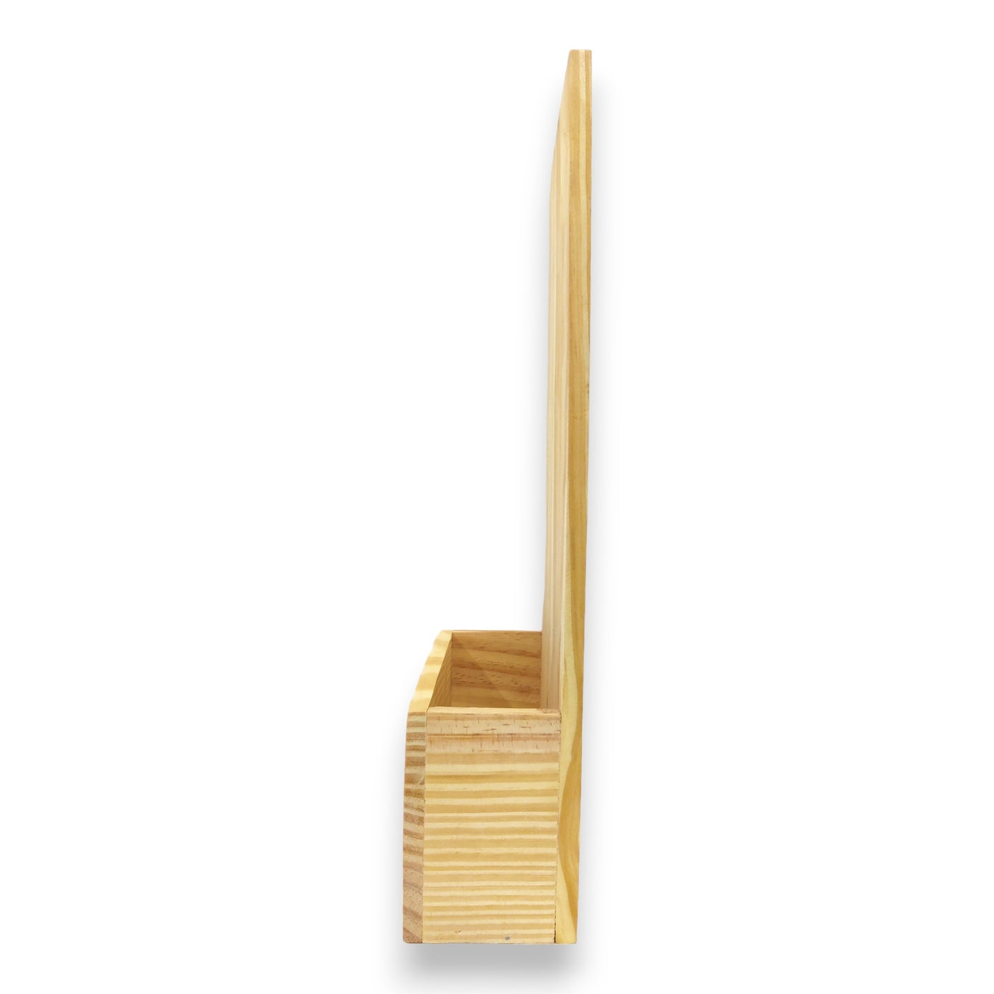 Decorative Pinewood Name Plate with Planter / Envelope Holder (NAM003)