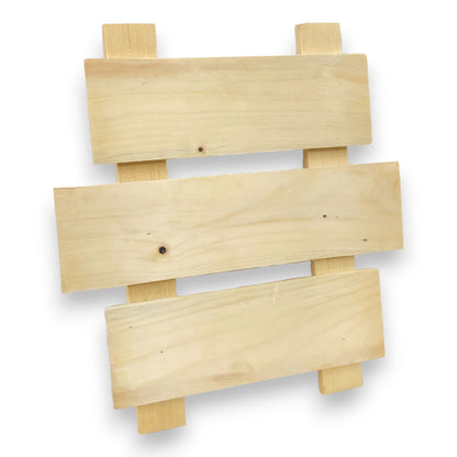 Decorative Pinewood 3 Row Name Plate (NAM001)