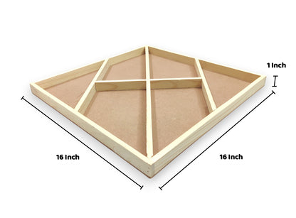DIY Pinewood Packing Tray with Partitions (TR014)