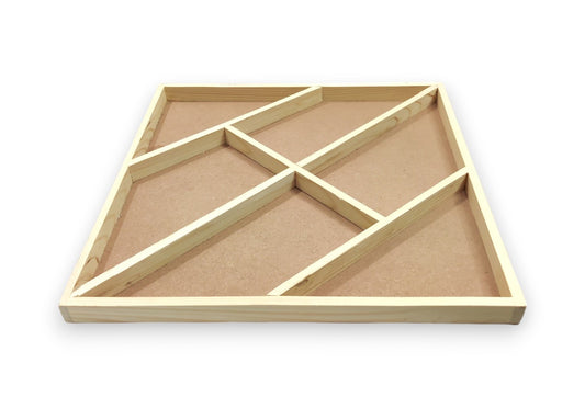 DIY Pinewood Packing Tray with Partitions (TR014)