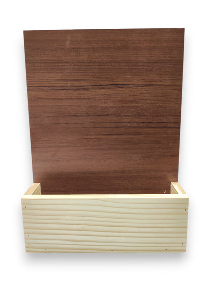 Decorative Laminated MDF Pinewood Name Plate with Flower Planter Box (15 x 11 Inch) (NAM036)