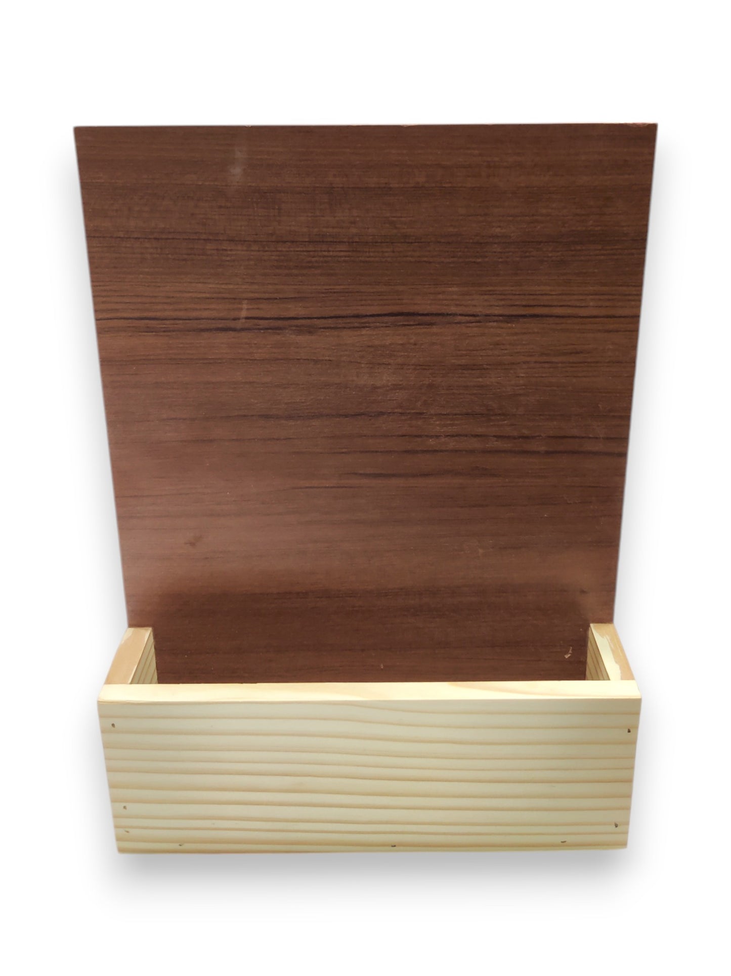 Decorative Laminated MDF Pinewood Name Plate with Flower Planter Box (15 x 11 Inch) (NAM036)